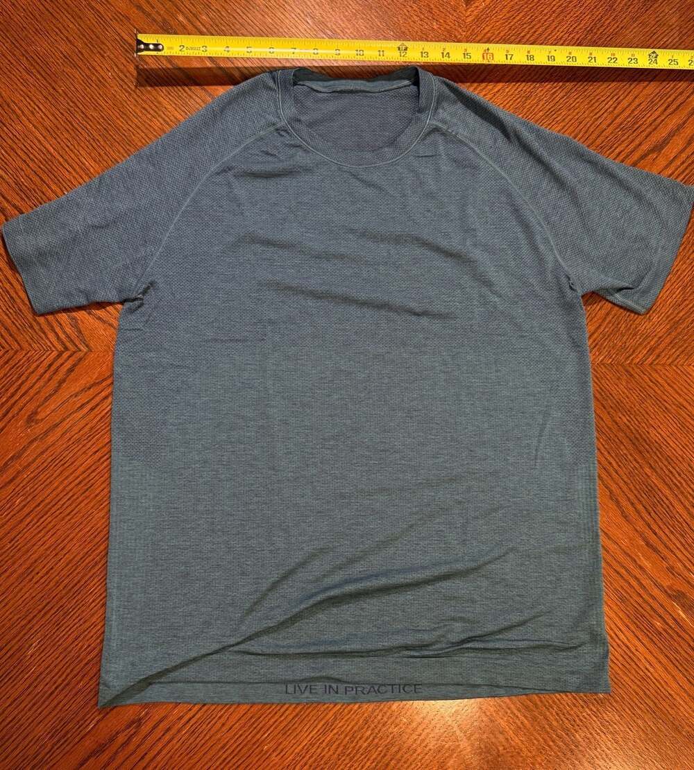 Lululemon Metal Vent Tech 2.0 Short Sleeve Shirt - Teal Heather - Men's Size L